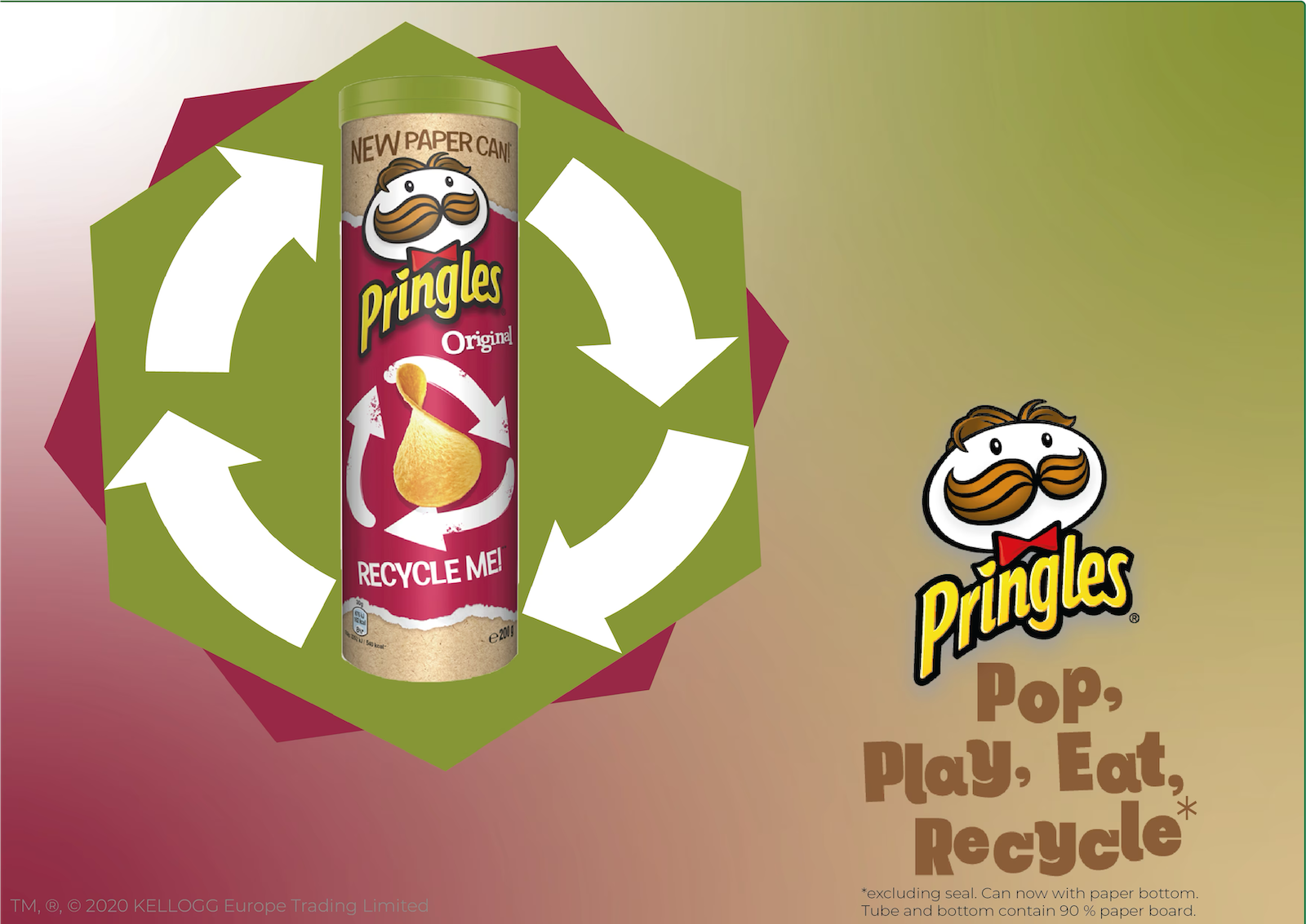 Paperiset Pringles-tölkit testiin Britanniassa